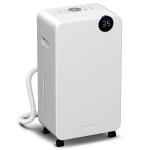 Desumidificador 12L/dia Depósito 2,1L Silencioso Desumidificador Elétrico com 4 Modos Ecrã LED Temporizador até 12 - 25㎡ Branco