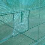 Estufa Tipo Túnel 400x200x200cm Estufa de Túnel com Portas Enroláveis e 6 Janelas Cobertura de PE 140 g/m² Estrutura de Metal para Cultivo de Plantas Verduras Verde