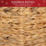 Base para Árvore de Natal 60 cm em Jacinto - de - Água Entrançado à Mão Natural