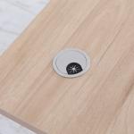 Secretária de Pé com Altura Ajustável a Manivela e Bancada de Carbono Secretária Elevatória para Escritório Estúdio Sala de Estar Carga Máxima 150kg 120x60x72 - 117cm Madeira e Branco