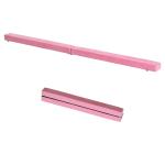 Barra de Equilíbrio Ginástica Dobrável 210 cm Barra de Ginástica Artística para Crianças Iniciantes e Ginastas 210x10x6,5 cm Rosa