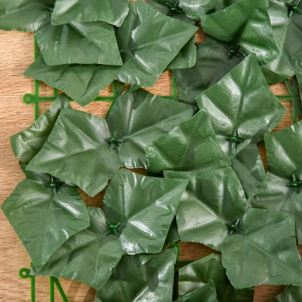 Vedação Artificial em Rolo 3m Vedação de Privacidade para Balcão Jardim Exterior Planta Decorativa de Parede PE Verde