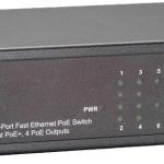 Switch 8 Portas 10/100Mbps FEP - 0812 (Preto) - LEVEL ONE