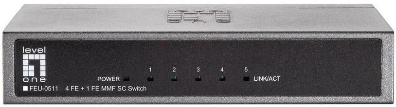 Switch 5 Portas 10/100Mbps FEU - 0511 - LEVEL ONE