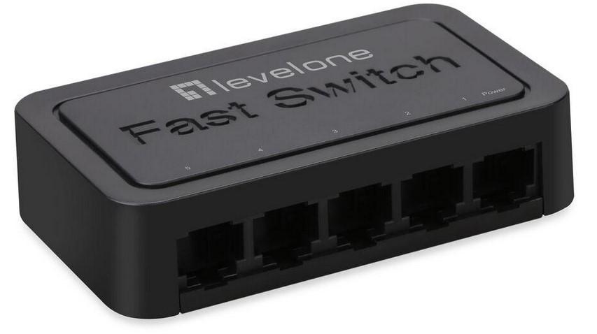 Switch 5 Portas 10/100Mbps FEU - 0512 - LEVEL ONE