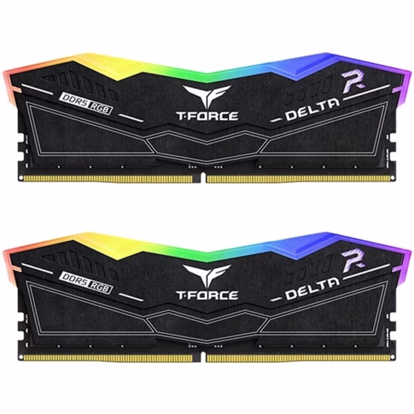 Memoria Dimm Team Group Kit 48GB (2 x 24GB) DDR5 6400MHz Delta RGB Preto