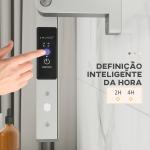 Toalheiro Elétrico de Parede ou Solo 150 W com Função de Temporizador e 8 Barras para Casa de Banho 53x35x90 cm Prata