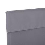 Almofada para Baloiço de 2 Peças Almofada para Baloiço de Assento e Encosto Acolchoado 130x45x5 cm Cinza