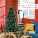Árvore de Natal Artificial 180 cm com 760 Ramos de Arame de Memória e Base Recolhível Árvore de Natal Verde