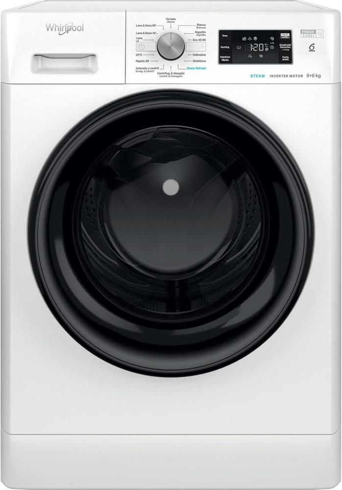 Máquina de Lavar e Secar Roupa FFWDB 964489 BV SPT 9/6Kg 1400RPM (Branco) - WHIRLPOOL