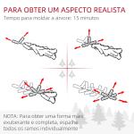 Árvore de Natal Artificial Nevado 180 cm com 796 Ramos e Suporte de Metal Árvore Natalina Nevado para Interior Verde