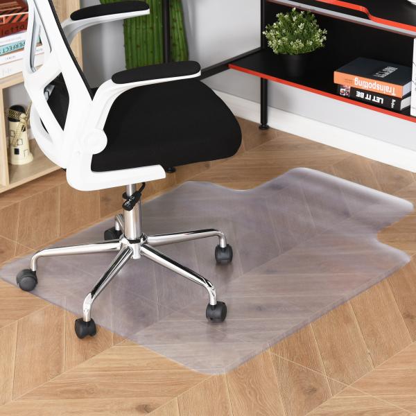Tapete Protetor para Cadeira de Escritório 90x120 cm Protetor de Chão de PVC Transparente
