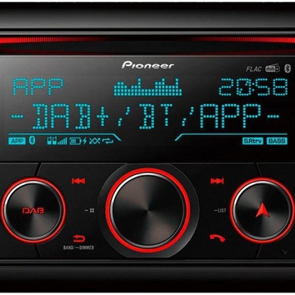 Auto Rádio CD 2DIN RDS AM/FM 4x 50W MOSFET USB/AUX/Bluetooth - PIONEER