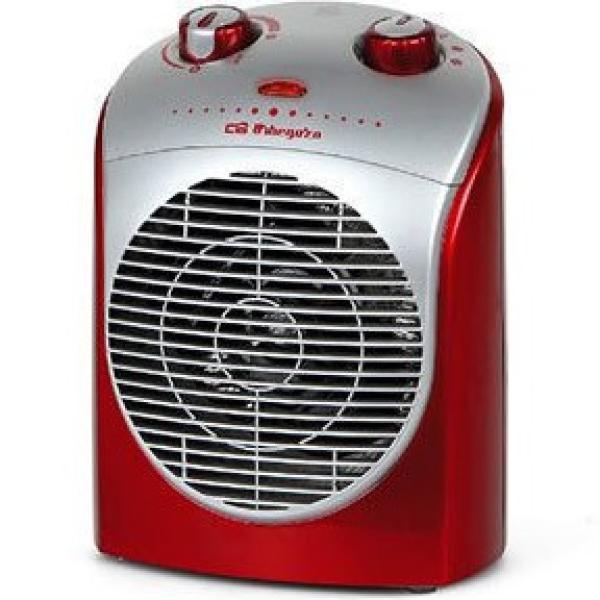 Aquecedor Termoventilador 2200W (Vermelho/Prateado) - ORBEGOZO