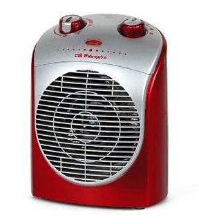 Aquecedor Termoventilador 2200W (Vermelho/Prateado) - ORBEGOZO