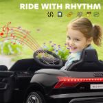 Carro Elétrico AUDI RS E - Tron GT 12V com 2 Motores Faróis LED Buzina Música USB 3 - 5km/h 103x58x41cm Preto