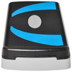 Step para Exercício Aeróbico Plataforma Step com Altura Ajustável em 3 Níveis com Carga Máxima 150kg para Exercício em Academia Casa 80x31x10 - 20cm Azul