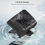 Apoio para os Pés com Altura e Ângulo Ajustáveis Superfície de Massagem e Almofadas Antiderrapantes 46x35x11 - 17 cm Preto