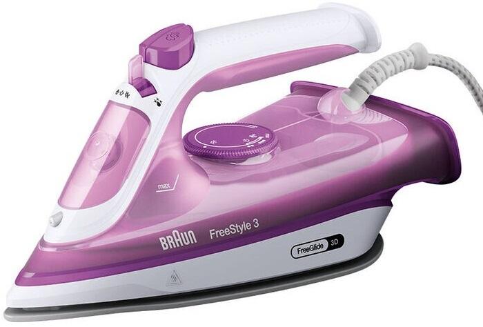 Ferro de Engomar a Vapor FreeStyle 3 FI 3124 2400W (Roxo) - BRAUN