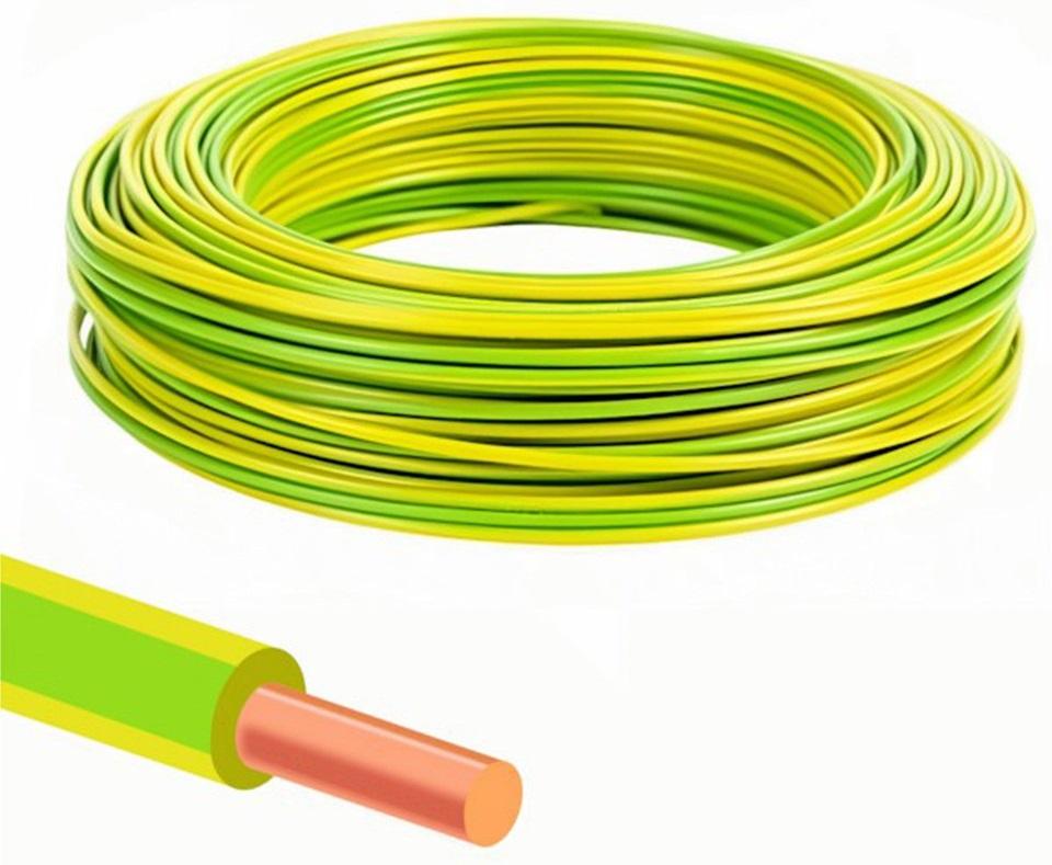 Bobine Fio V 1,5mm (Verde/Amarelo) - 100 mts