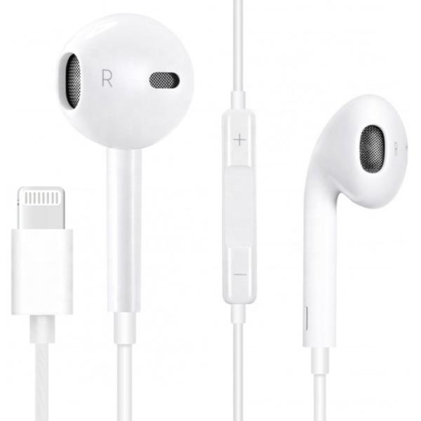 Auriculares c/ Microfone Lightning (Branco) - FIESTA