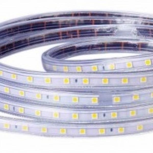 Fita 60x LED´s SMD5050 Flexivel IP65 Branco Neutro 4000K 220V 900Lm (metro)