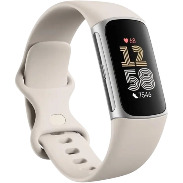 Smartband Charge 6 (Porcelain/Prateado) - FITBIT