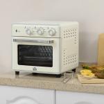 Mini Forno Elétrico de Bancada com Convecção 20 L 1400 W, 7 Funções, 90 - 230 °C, Temporizador 60 Min, Creme