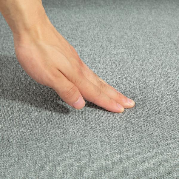 Poltrona Baloiço Moderna Poltrona de Amamentação com Almofada Lombar e Base de Madeira 65x87x84 cm Cinza Claro