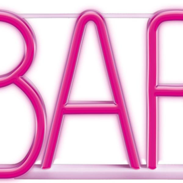 Luz Decorativa LED Neon Rosa BAR - FOREVER