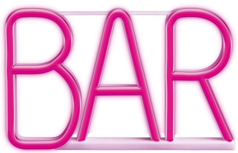 Luz Decorativa LED Neon Rosa BAR - FOREVER