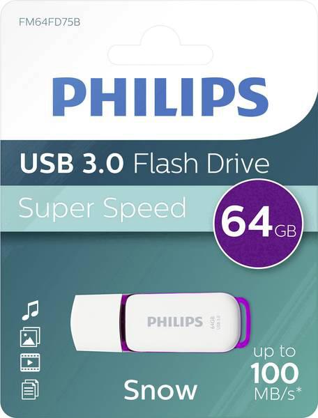Pen Drive Flash Drive 64GB USB 3.0 Snow - PHILIPS
