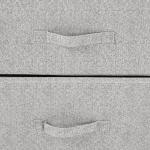 Cómoda Organizador com 4 Gavetas de tecido para sala de estar quarto 45x30x92cm