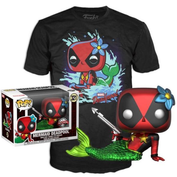 Figura Pop! Mermaid Deadpool c/ Camisola Tamanho M - FUNKO