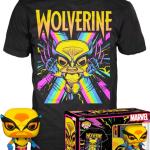 Figura Pop! Wolverine Marvel Black Light c/ Camisola Tamanho M - FUNKO