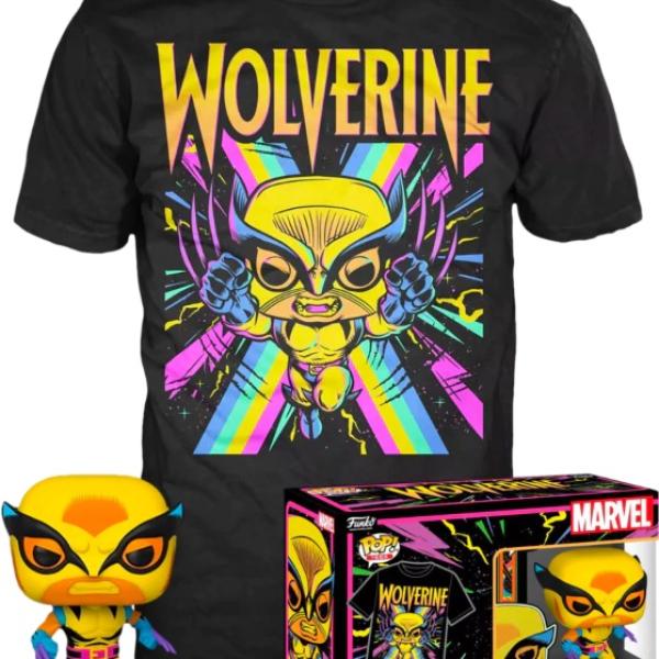 Figura Pop! Wolverine Marvel Black Light c/ Camisola Tamanho M - FUNKO
