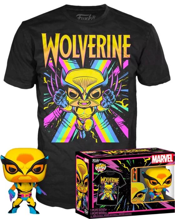 Figura Pop! Wolverine Marvel Black Light c/ Camisola Tamanho XL - FUNKO