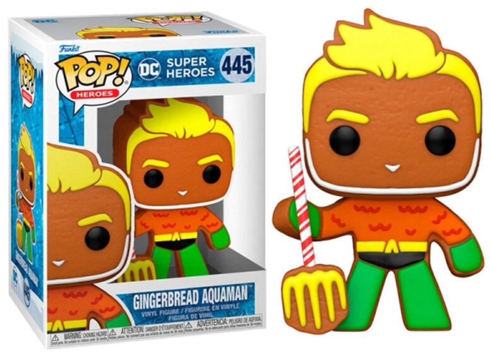 Figura Pop! Gingerbread Aquaman DC Comics Holiday - FUNKO