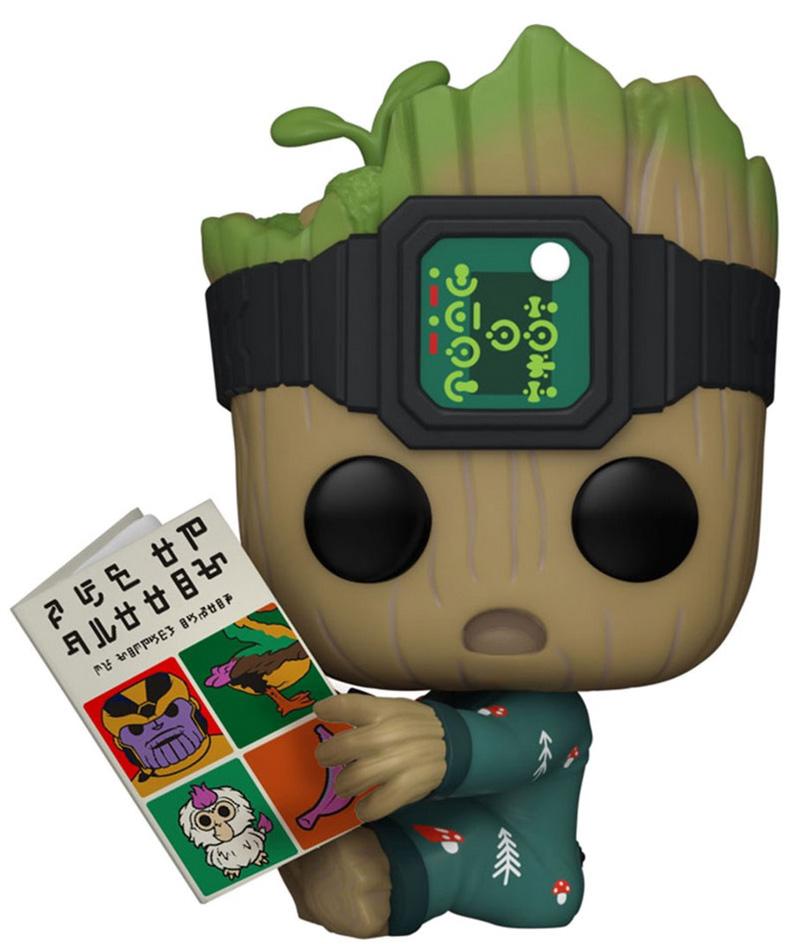 Figura Pop! Groot De Pijama C/ Livro Marvel Guardiões da Galáxia - FUNKO
