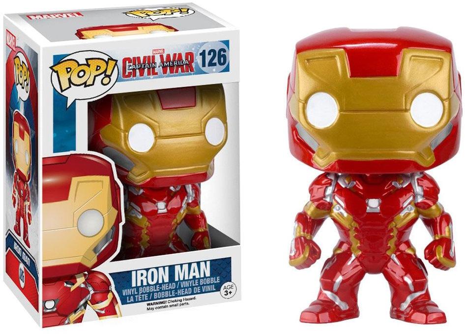 Figura POP! Marvel Captain America Civil War - Iron Man - FUNKO