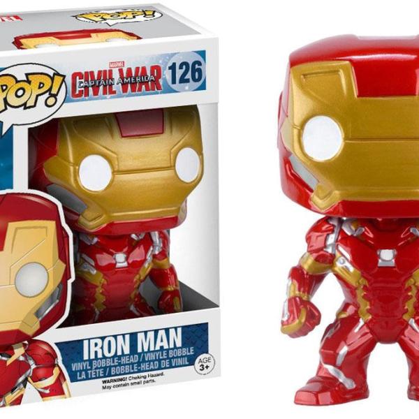 Figura POP! Marvel Captain America Civil War - Iron Man - FUNKO