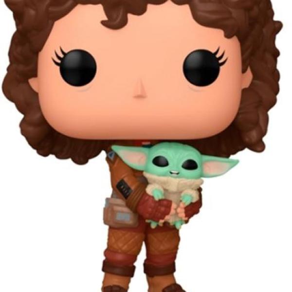Figura Pop! Peli Motto c/ Grogu Star Wars The Mandalorian - FUNKO