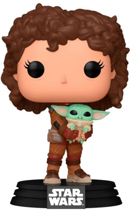 Figura Pop! Peli Motto c/ Grogu Star Wars The Mandalorian - FUNKO