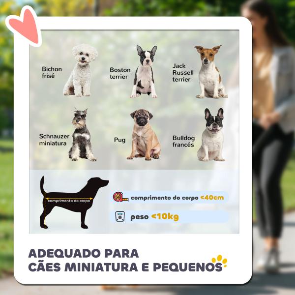Carrinho para Animais de Estimação Carrinho para Cães Dobrável com Compartimento Desmontável 4 Portas 81x58x97,5 cm Cáqui