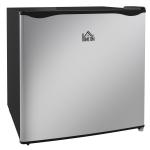 Congelador Vertical 35 L com Temperatura Ajustável de - 24 °C a - 14 °C, Porta Reversível e Prateleira Amovível, Preto e prateado