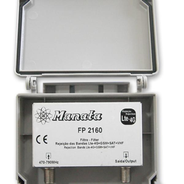 Filtro UHF (C21 - 60) com Rejeição 5G+GSM+SAT+VHF - MANATA FP - 2160
