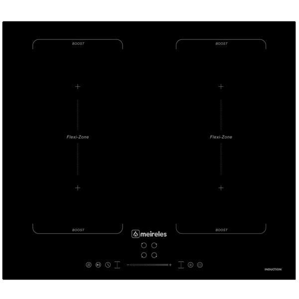 Placa de Indução c/ 2 Zonas 7000W (Preto) - MEIRELES