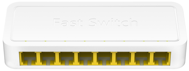 Switch de Rede 8 Portas 10/100Mbps UnManaged - CUDY
