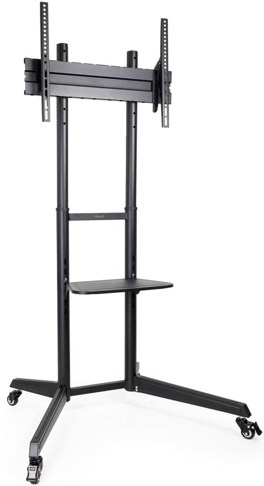 Suporte de Chão Ramsés c/ Rodas p/ Ecrãs 37~ 70 (Preto) - TOOQ