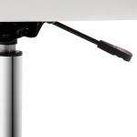 Cadeira de Escritório sem Apoio para os Braços Cadeira de Escritório Giratória com Altura Ajustável 48x52x78 - 90 cm Branco